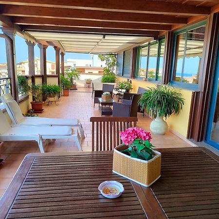 "Appartamento Del Mare Gliaca" Con Vista Isole Eolie,Ampia Terrazza,Wifi E Parcheggio Privato Gratuito Piraino Exteriör bild