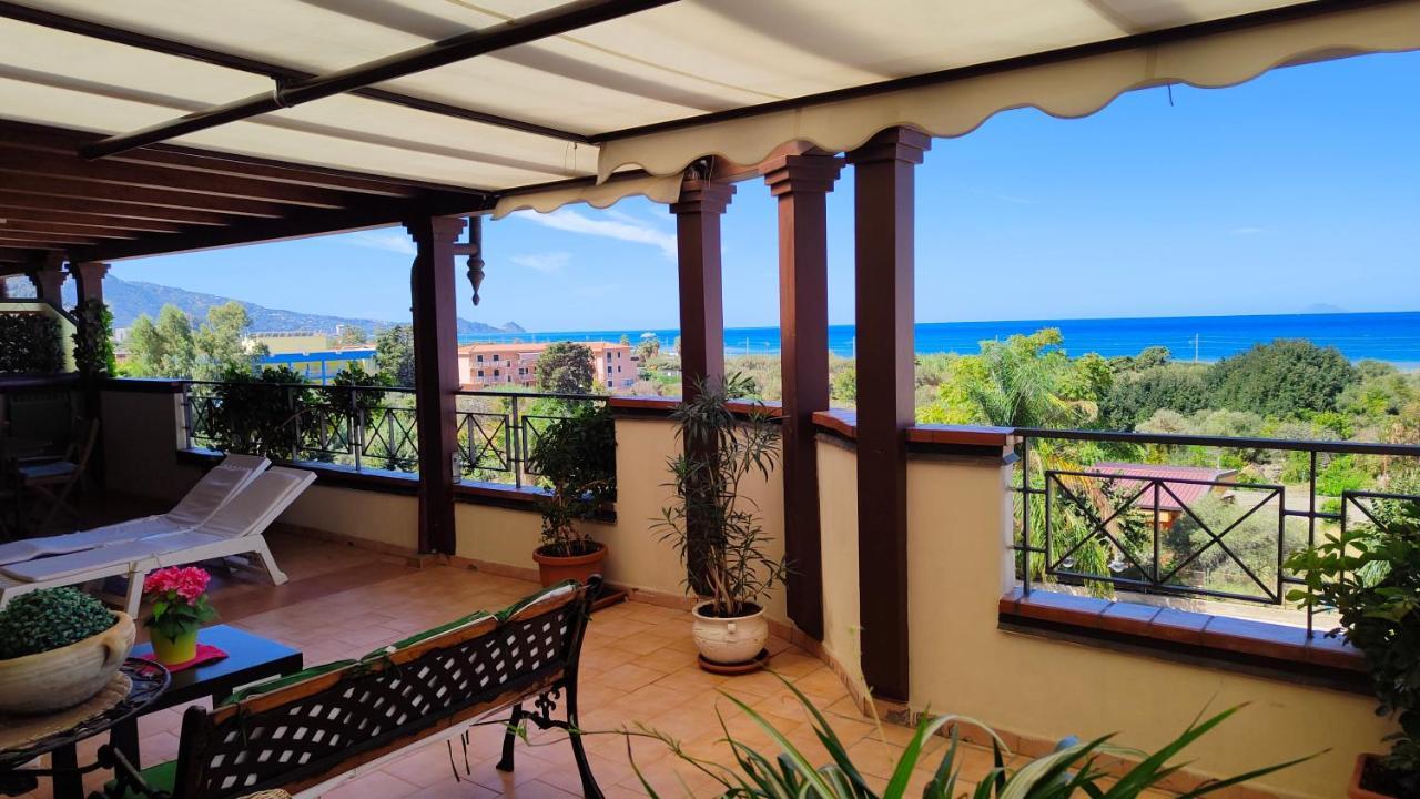 "Appartamento Del Mare Gliaca" Con Vista Isole Eolie,Ampia Terrazza,Wifi E Parcheggio Privato Gratuito Piraino Exteriör bild