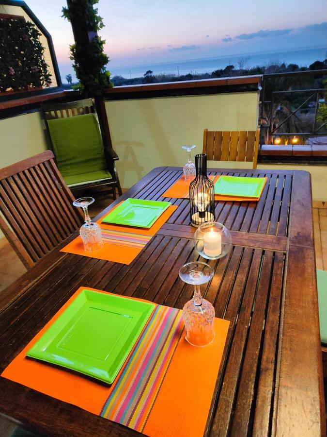 "Appartamento Del Mare Gliaca" Con Vista Isole Eolie,Ampia Terrazza,Wifi E Parcheggio Privato Gratuito Piraino Exteriör bild