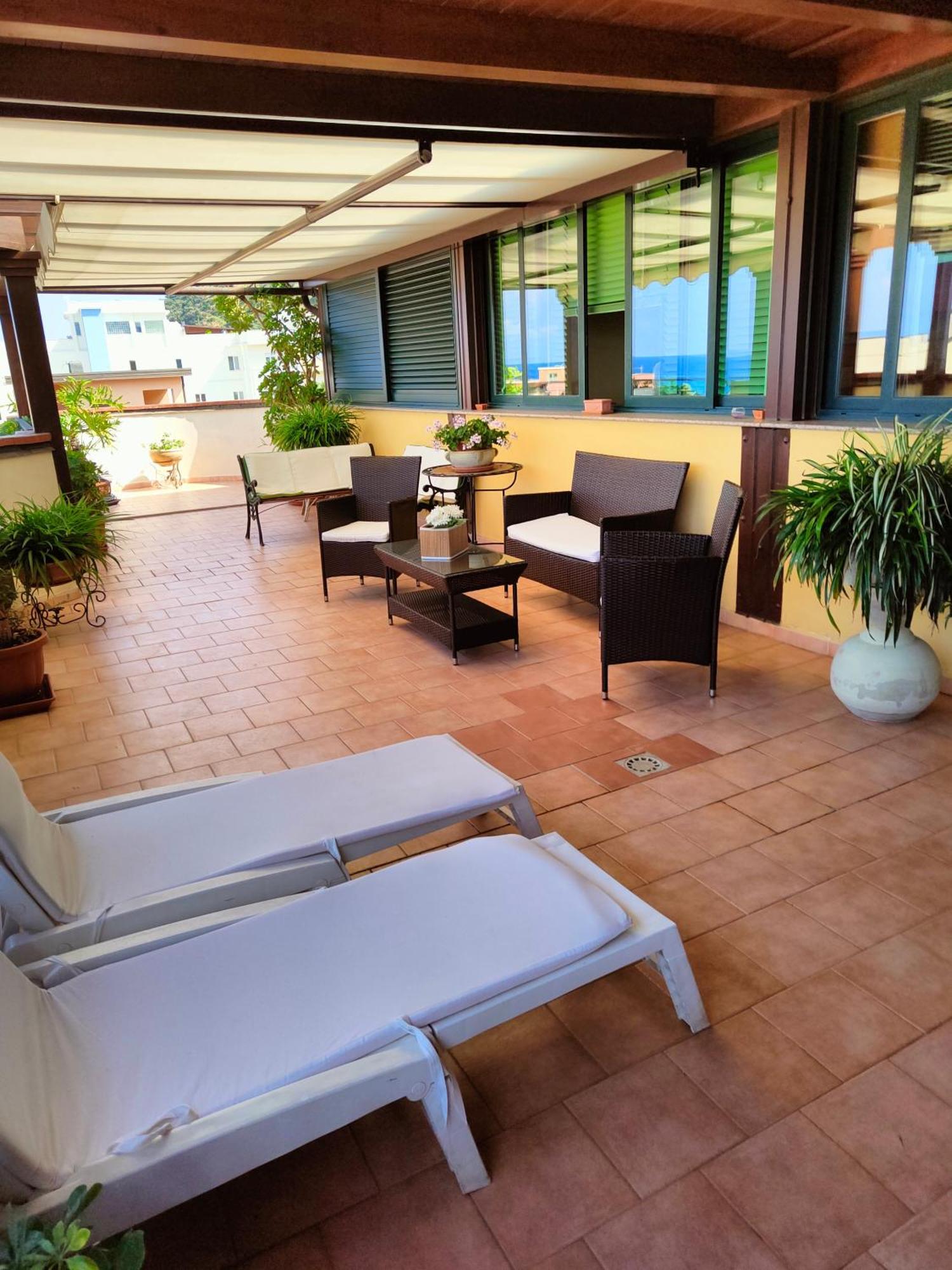 "Appartamento Del Mare Gliaca" Con Vista Isole Eolie,Ampia Terrazza,Wifi E Parcheggio Privato Gratuito Piraino Exteriör bild